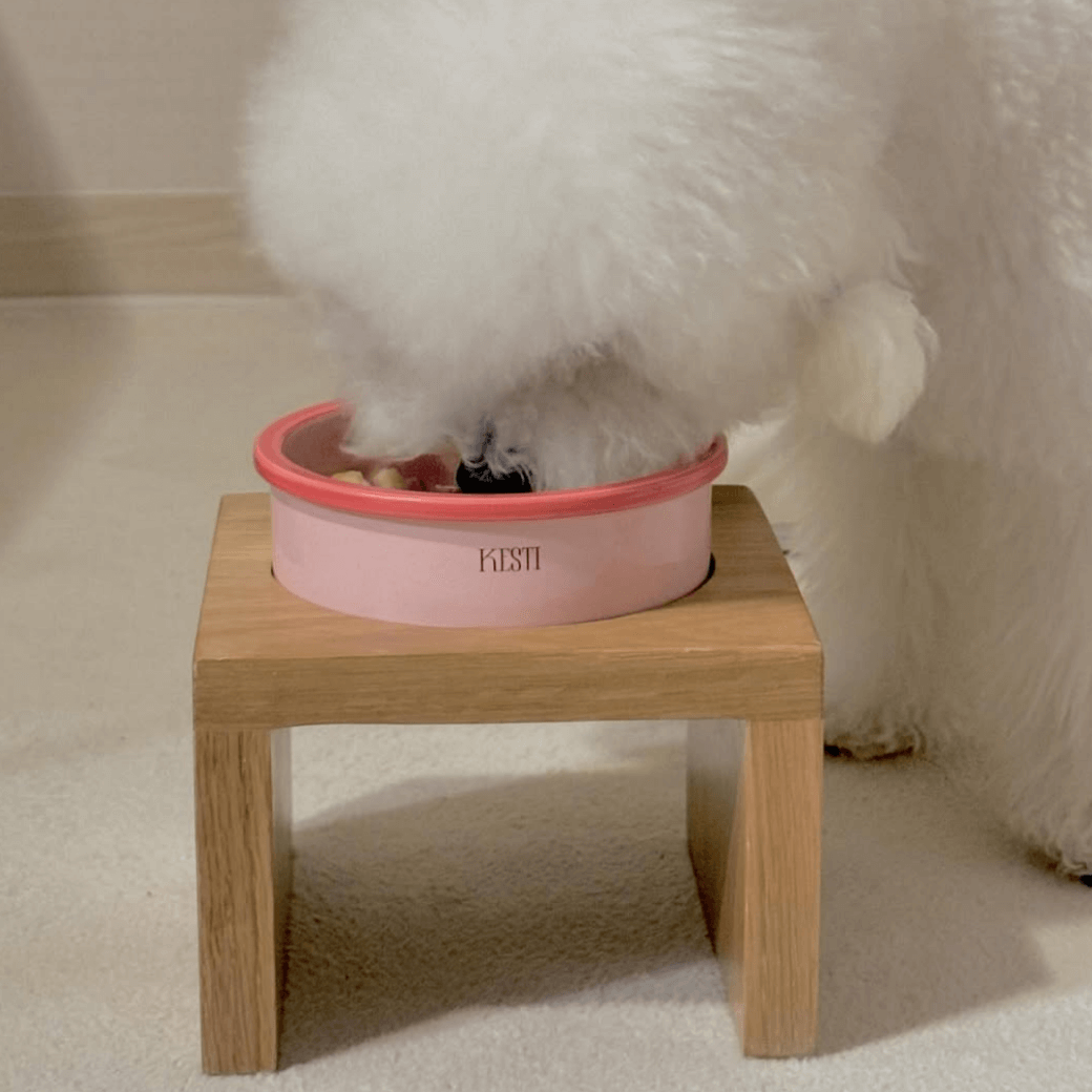 【新品】ssfw. 小型犬用韓国マフィンバッグ ホワイトMサイズ KESTI（ケスティ）｜韓国の犬用フードボウル・フードテーブルブランド