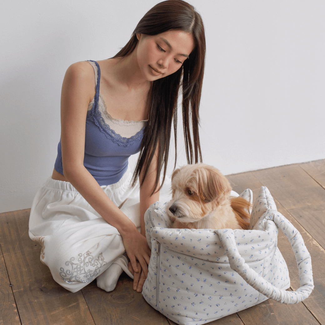 APERTY wide bag baby blue