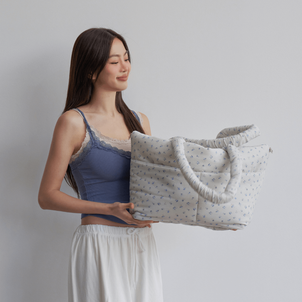 APERTY wide bag baby blue