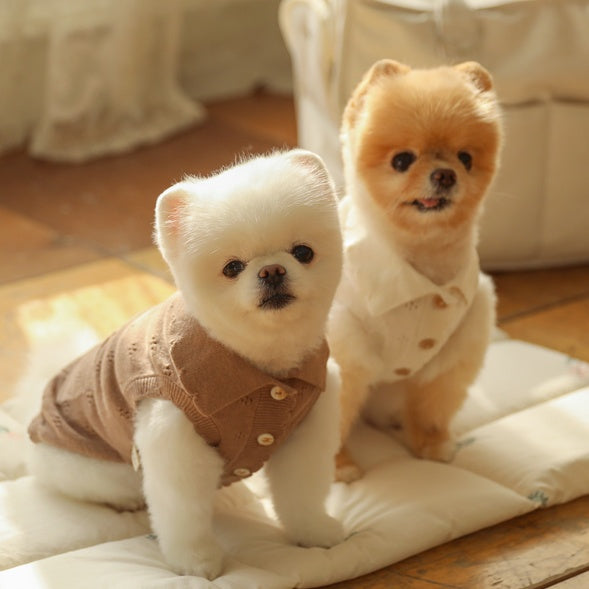 ブルームノースリーブカーディガン(モカ)