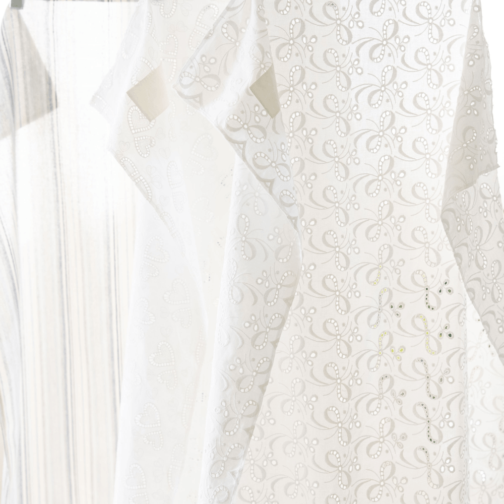 【予約】Lace Buggy Blanket (Heart / Ribbon / Blue Stripe)