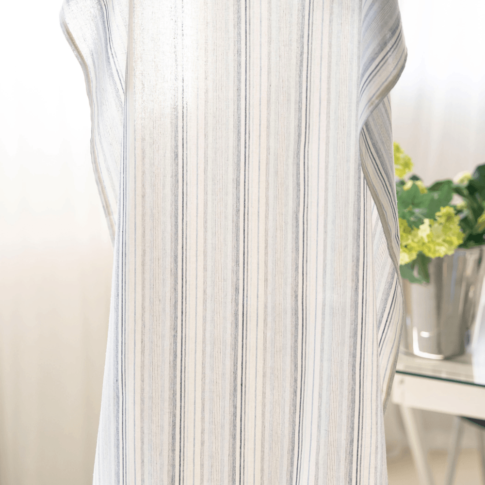 【予約】Lace Buggy Blanket (Heart / Ribbon / Blue Stripe)