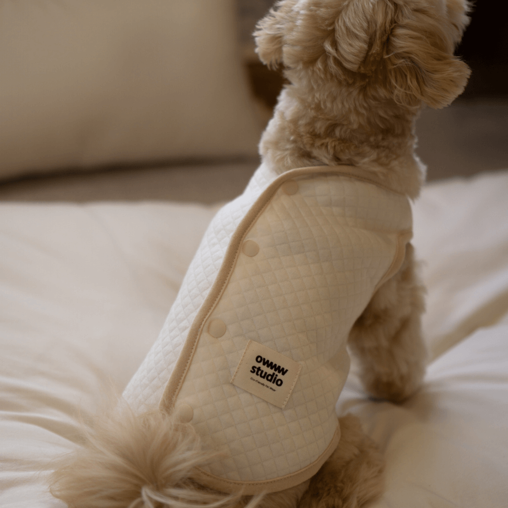 ORGANIC QUILTED VEST(ネーム刺繍可)