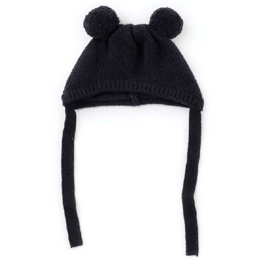 WOOL PUPPY PUPPY BEANIE(BLACK)