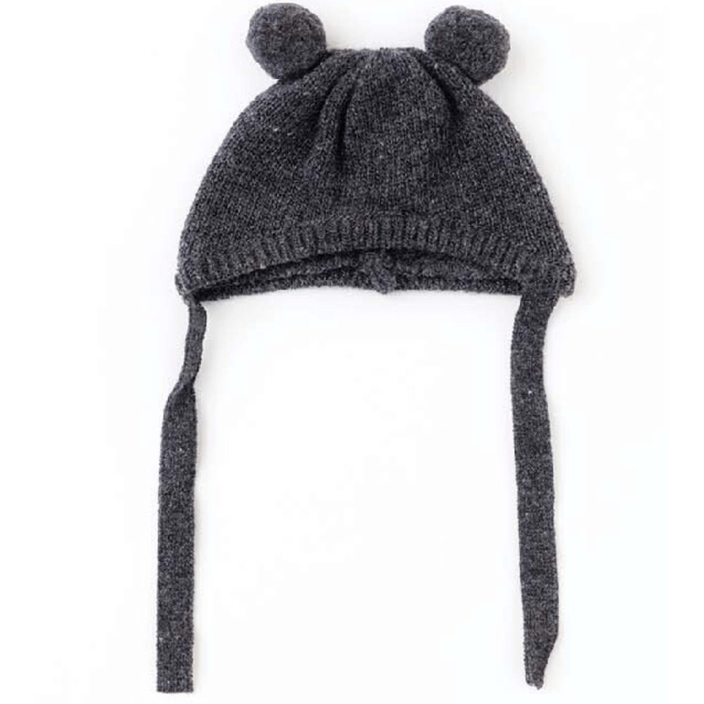 WOOL PUPPY PUPPY BEANIE(GREY)