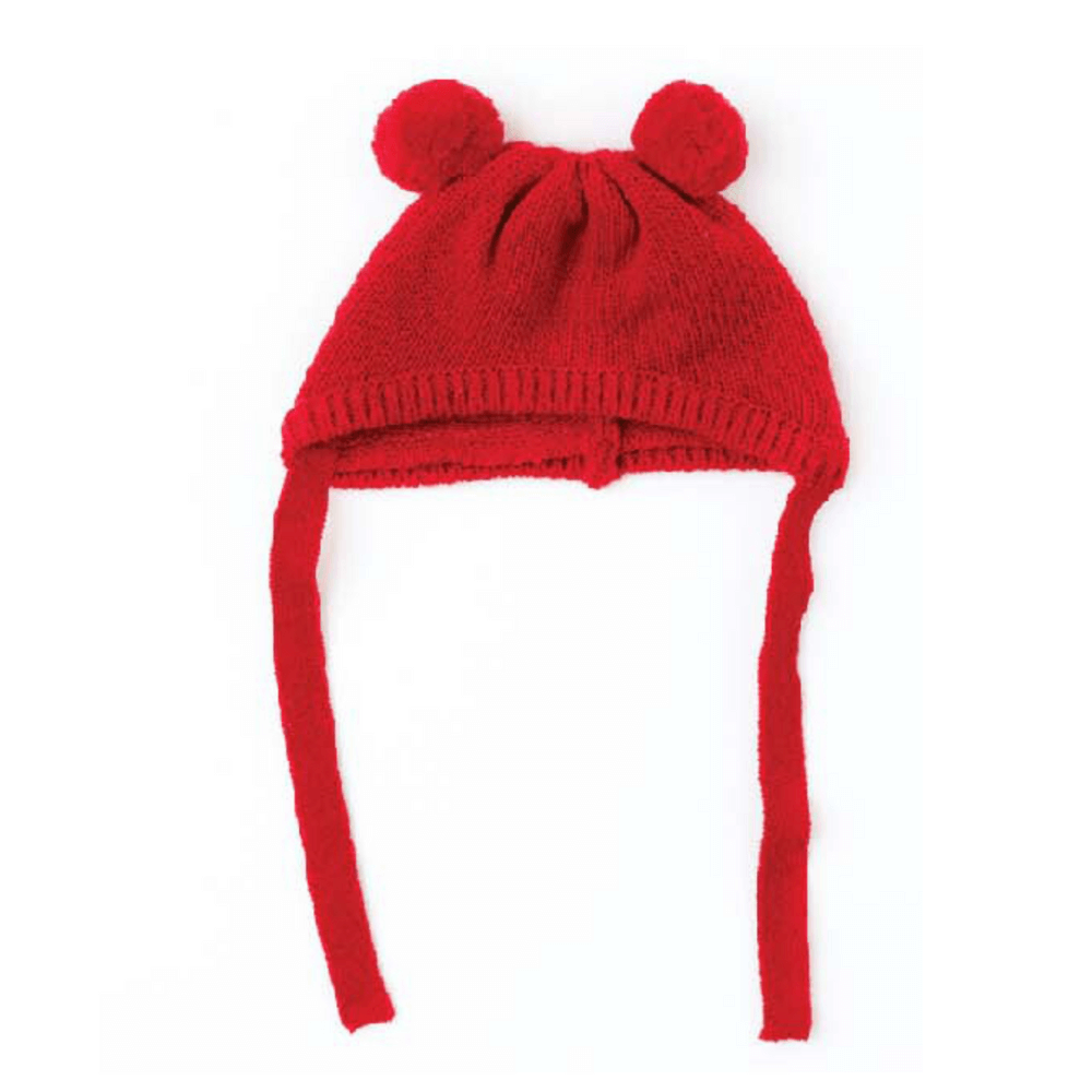 WOOL PUPPY PUPPY BEANIE(RED)