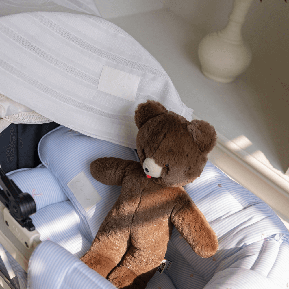 Lace Buggy Blanket (Ribbon / Cracker)