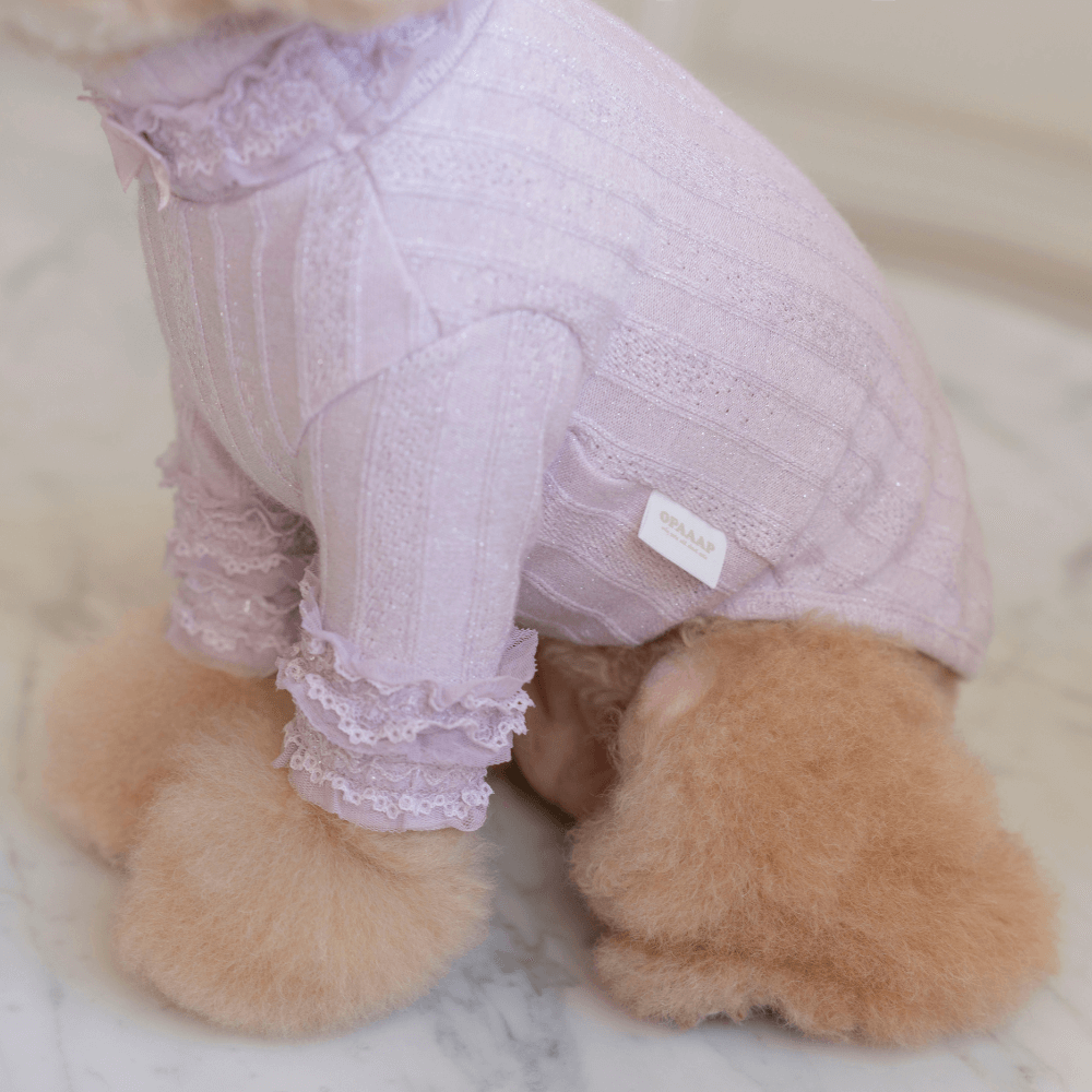 7th Limited Edition Lace Turtleneck(Berry)