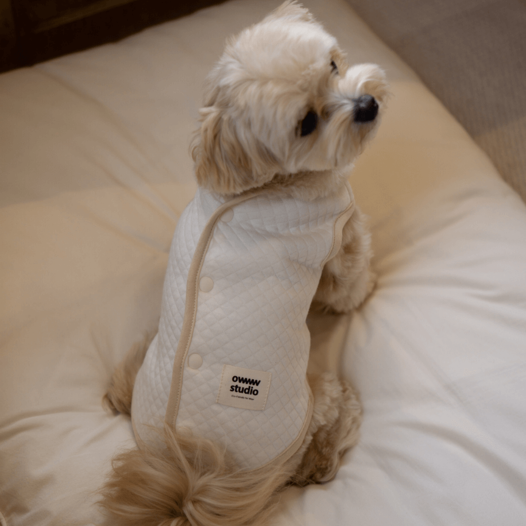 ORGANIC QUILTED VEST(ネーム刺繍可)