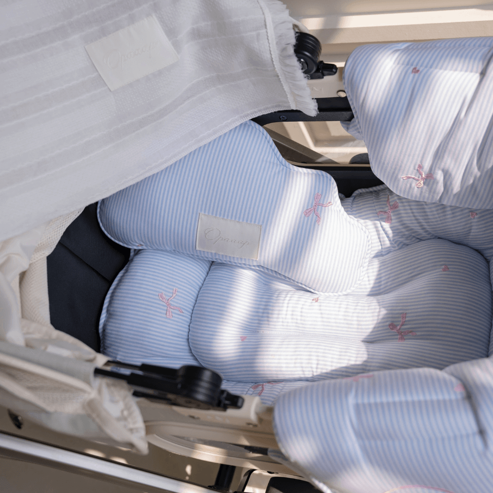 Lace Buggy Blanket (Ribbon / Cracker)