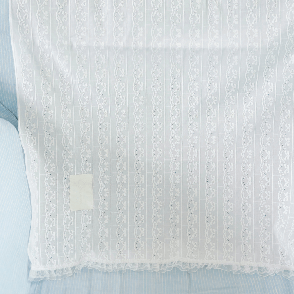 Lace Buggy Blanket (Ribbon / Cracker)