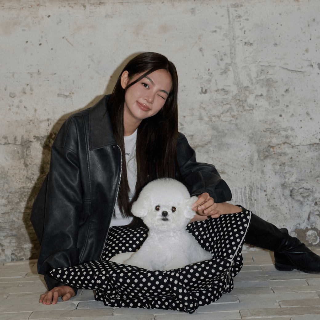 APERTY wide bag dot black