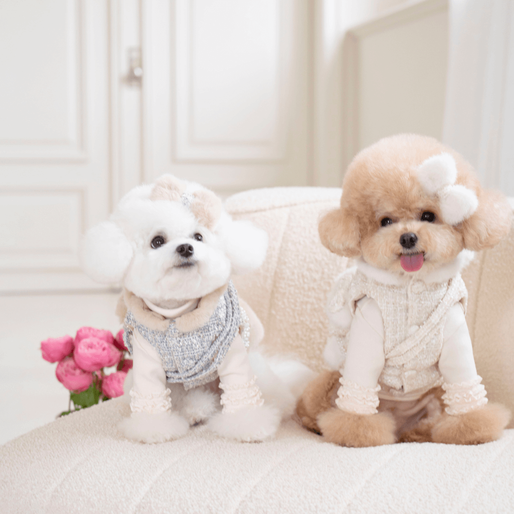 COCO Fur Tweed Hair-Pin (2color)