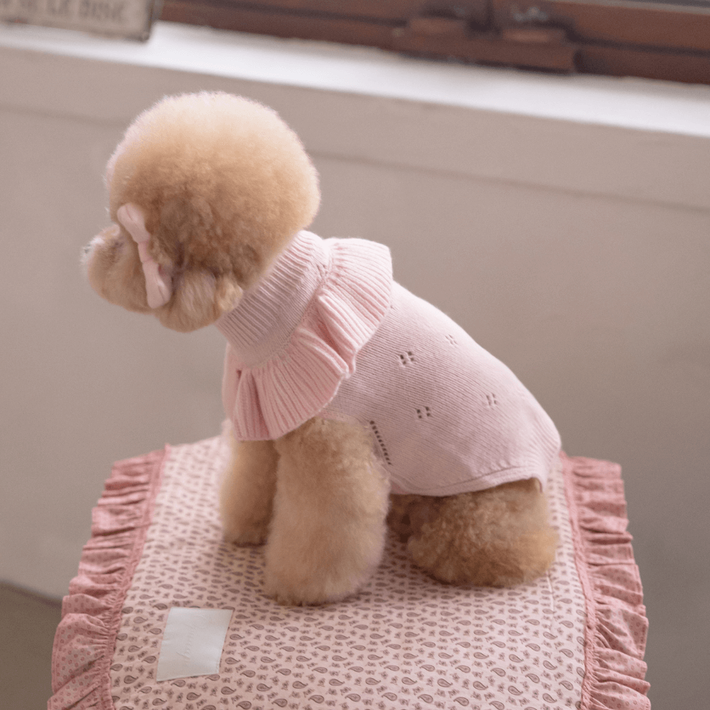 Frill Knit(Strawberry Pink)