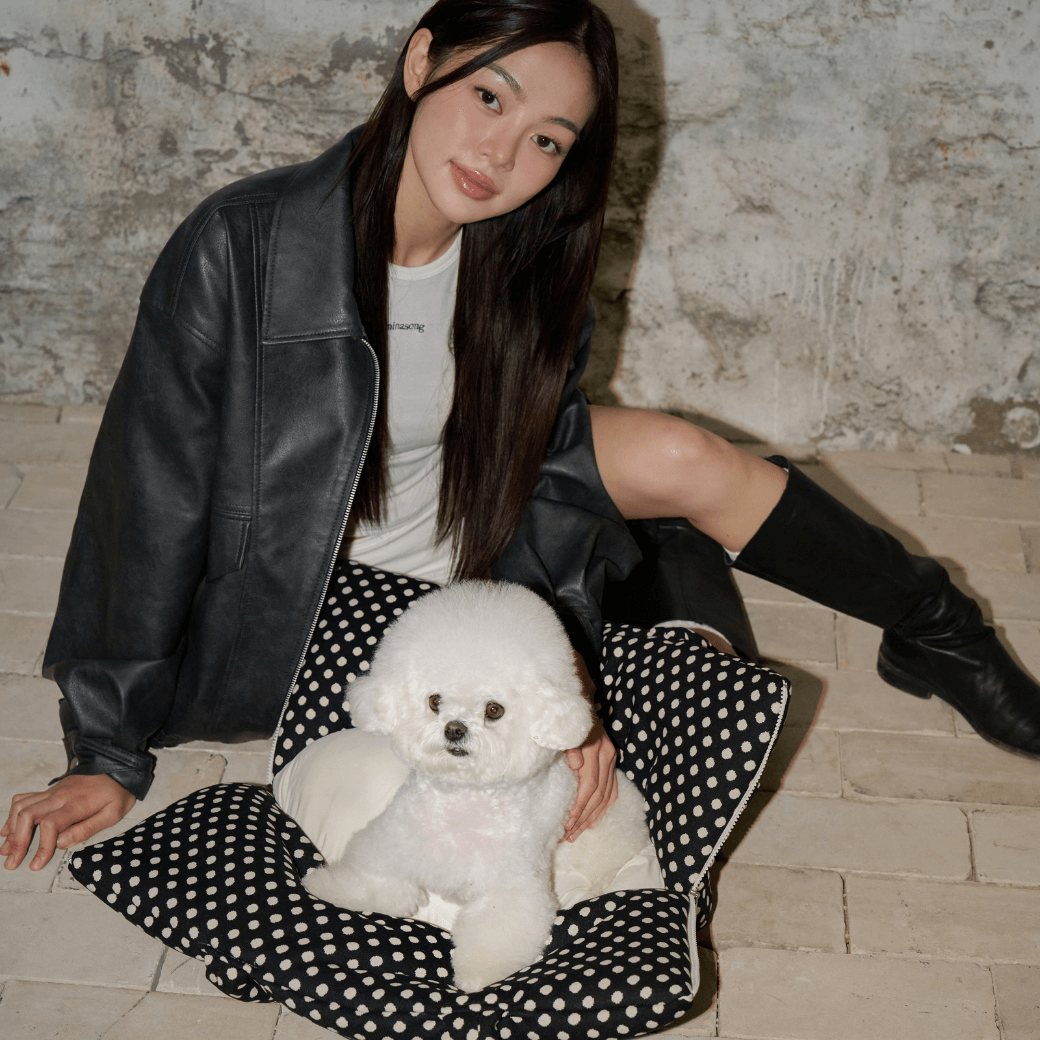 APERTY wide bag dot black