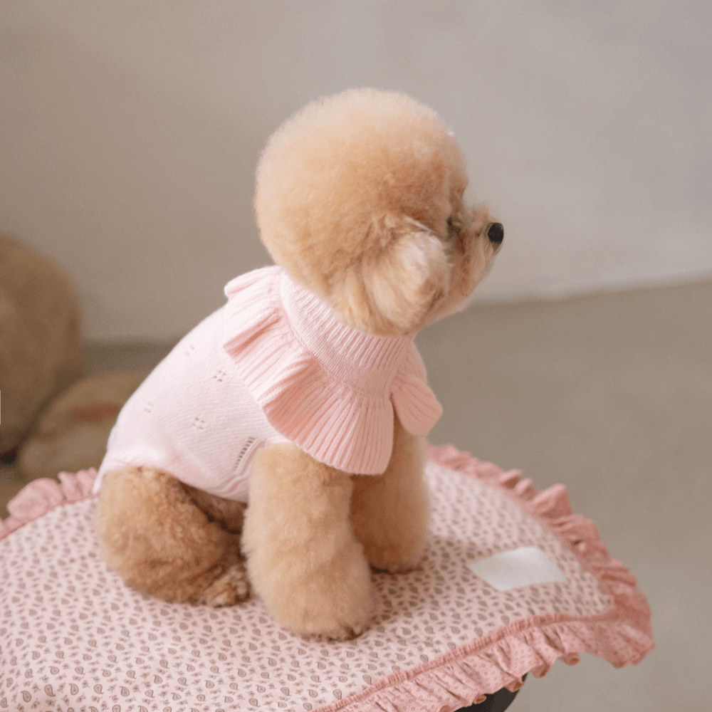 Frill Knit(Strawberry Pink)