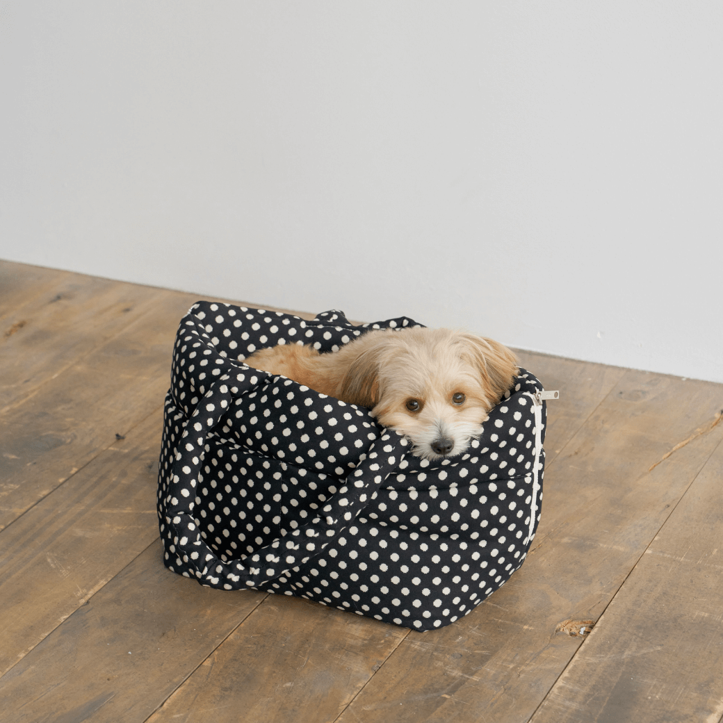 APERTY wide bag dot black