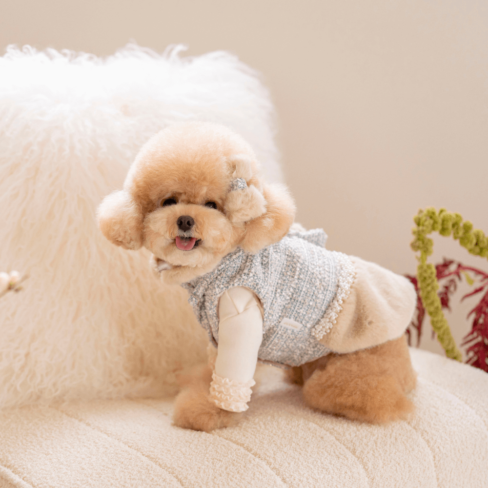 COCO Fur Tweed Hair-Pin (2color)