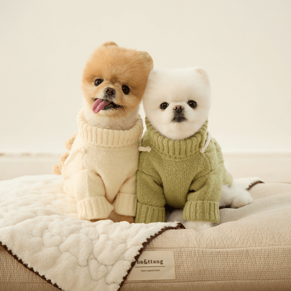 ポケットトイニットプルオーバー(オリーブ)