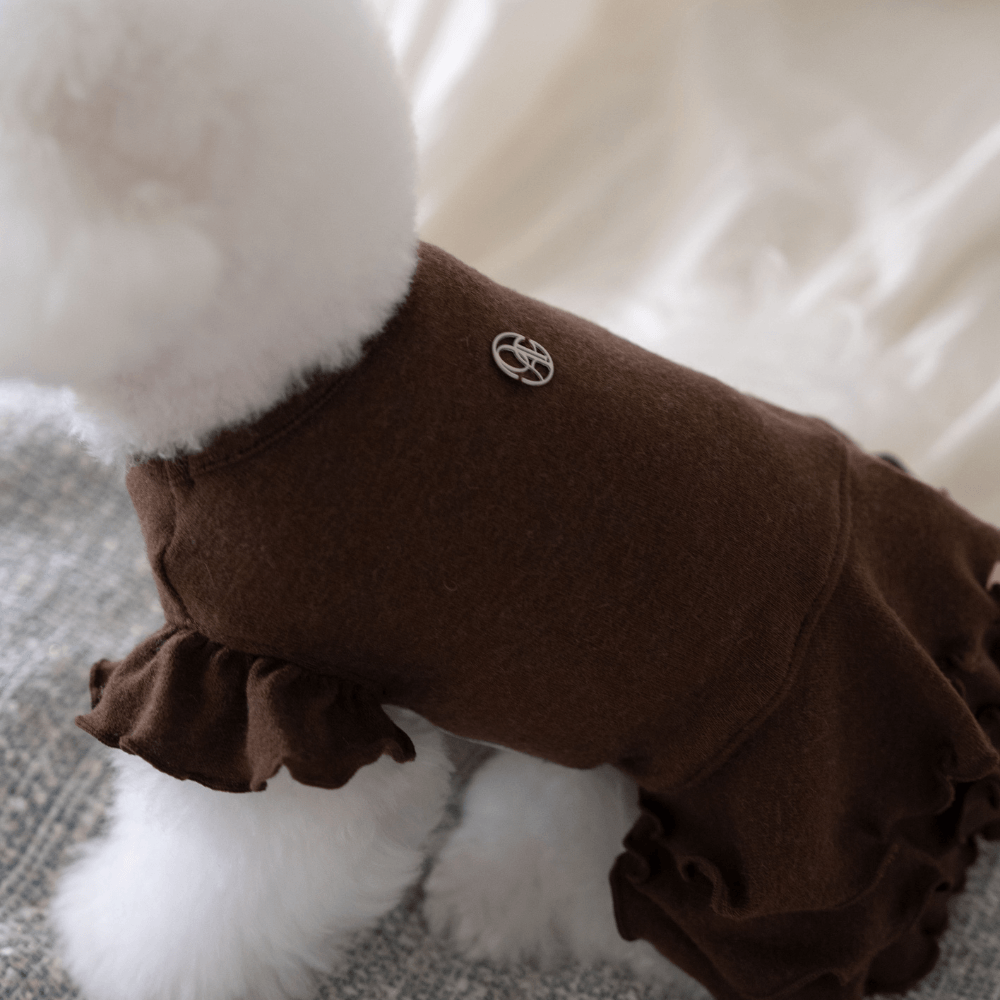 Flutter Dress(Deep Brown)