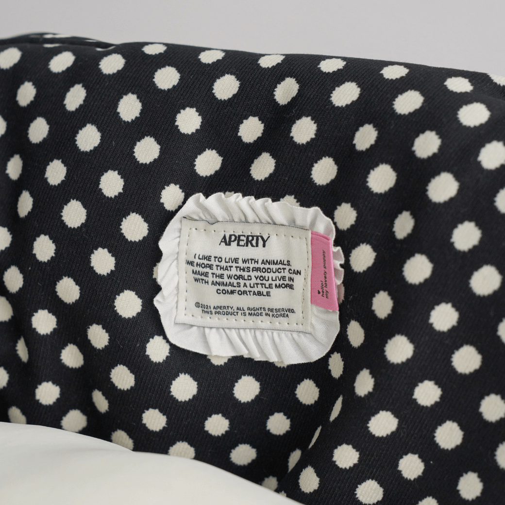 APERTY wide bag dot black