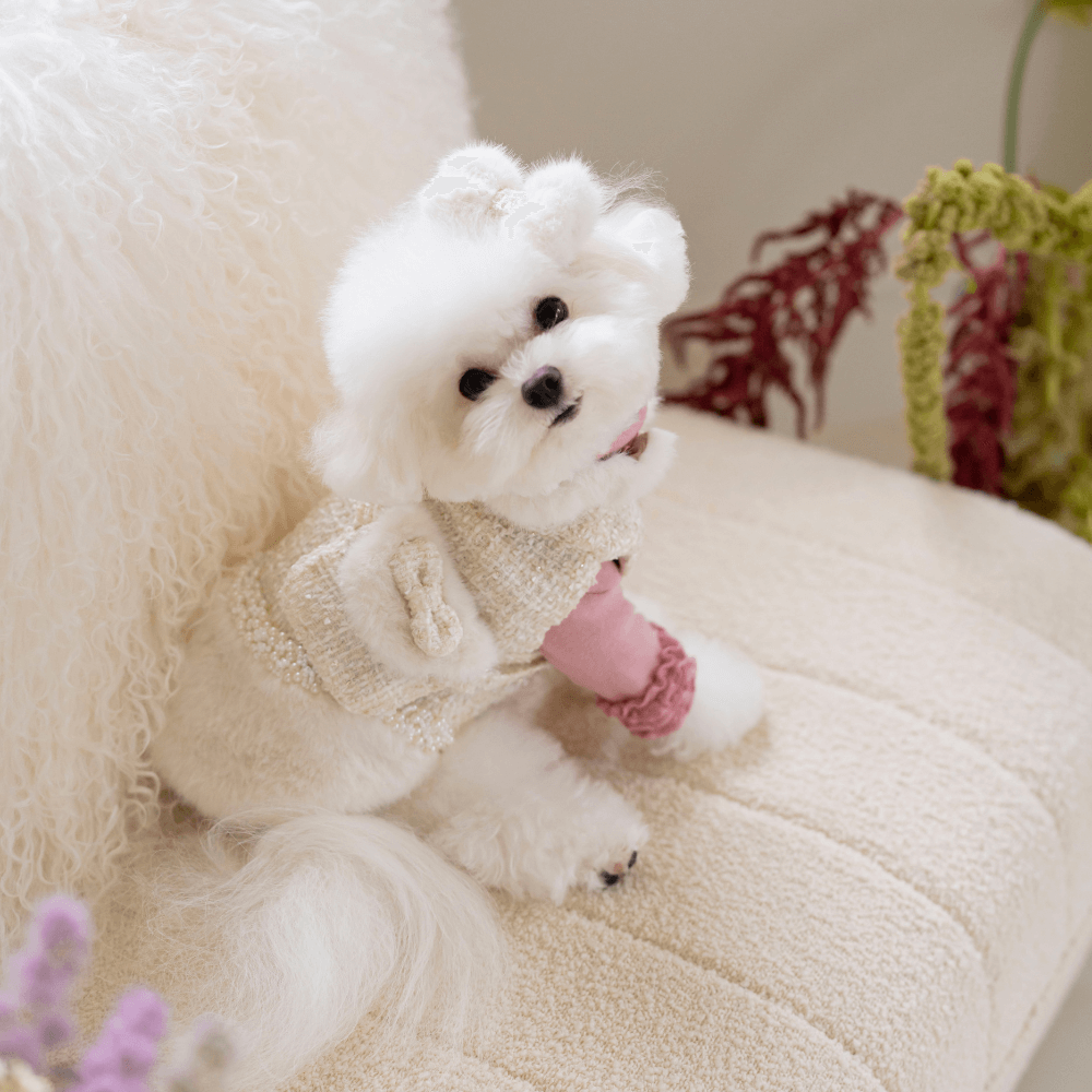 COCO Fur Tweed Hair-Pin (2color)