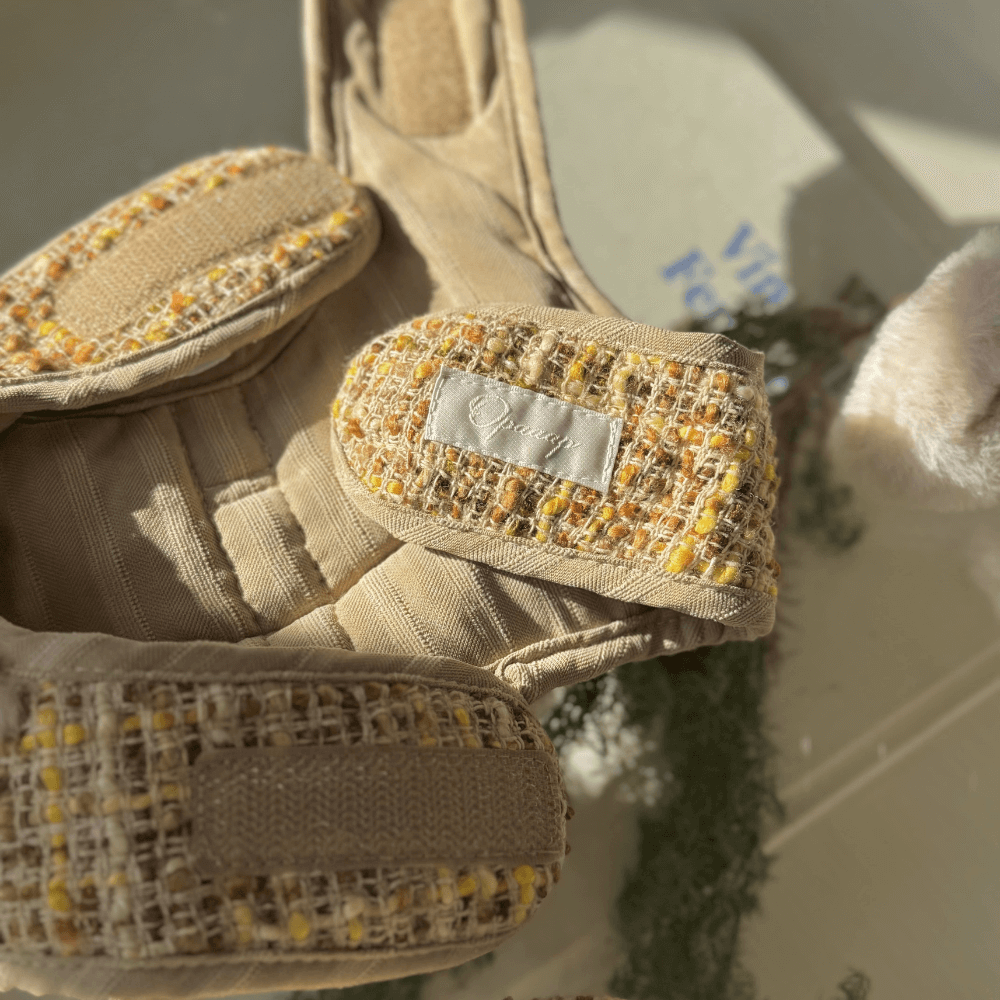 COCO Holiday Tweed Harness(Mustard Brown)