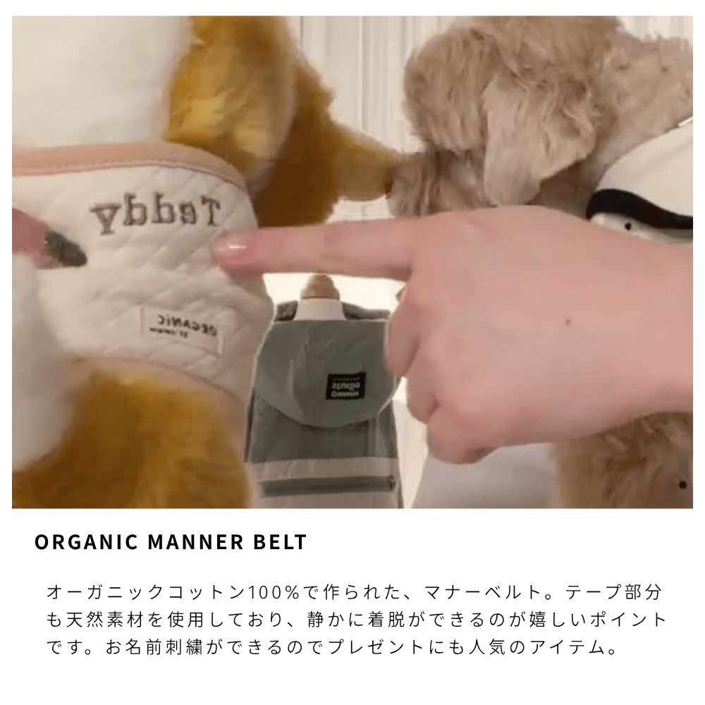 organic manner beltowww studio 犬用マナーベルト