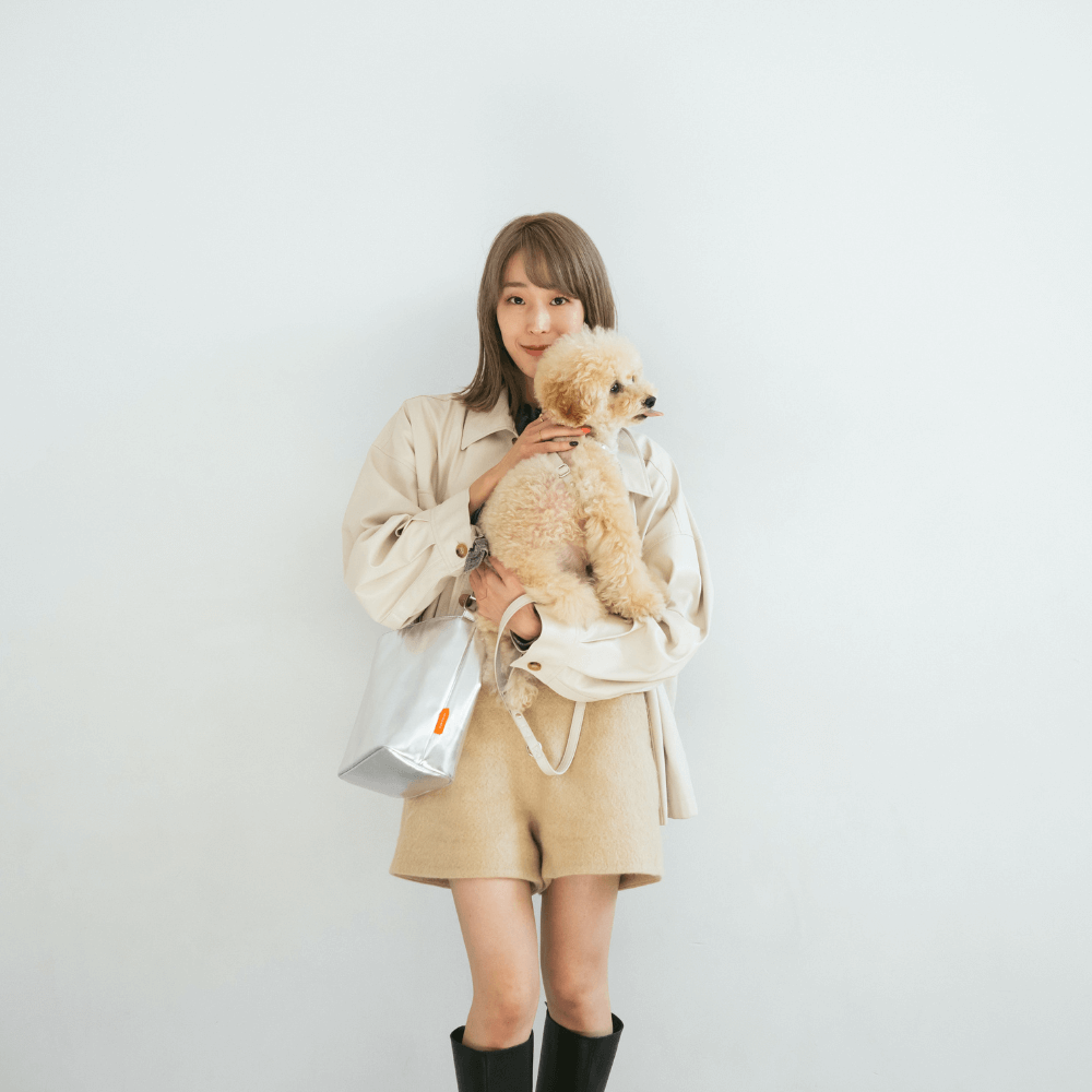 METALLIC LEATHER LIKE BAG(3color)