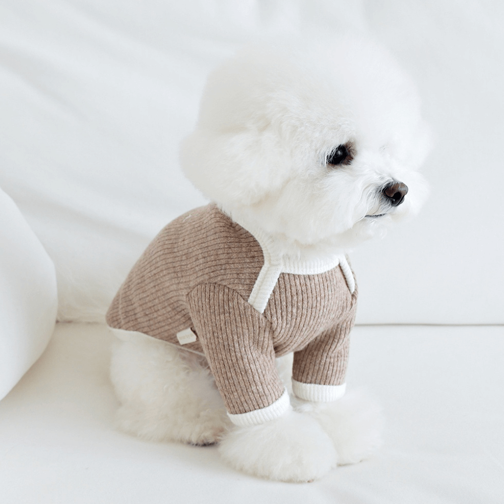 palette wool knit top (mocha mousse)