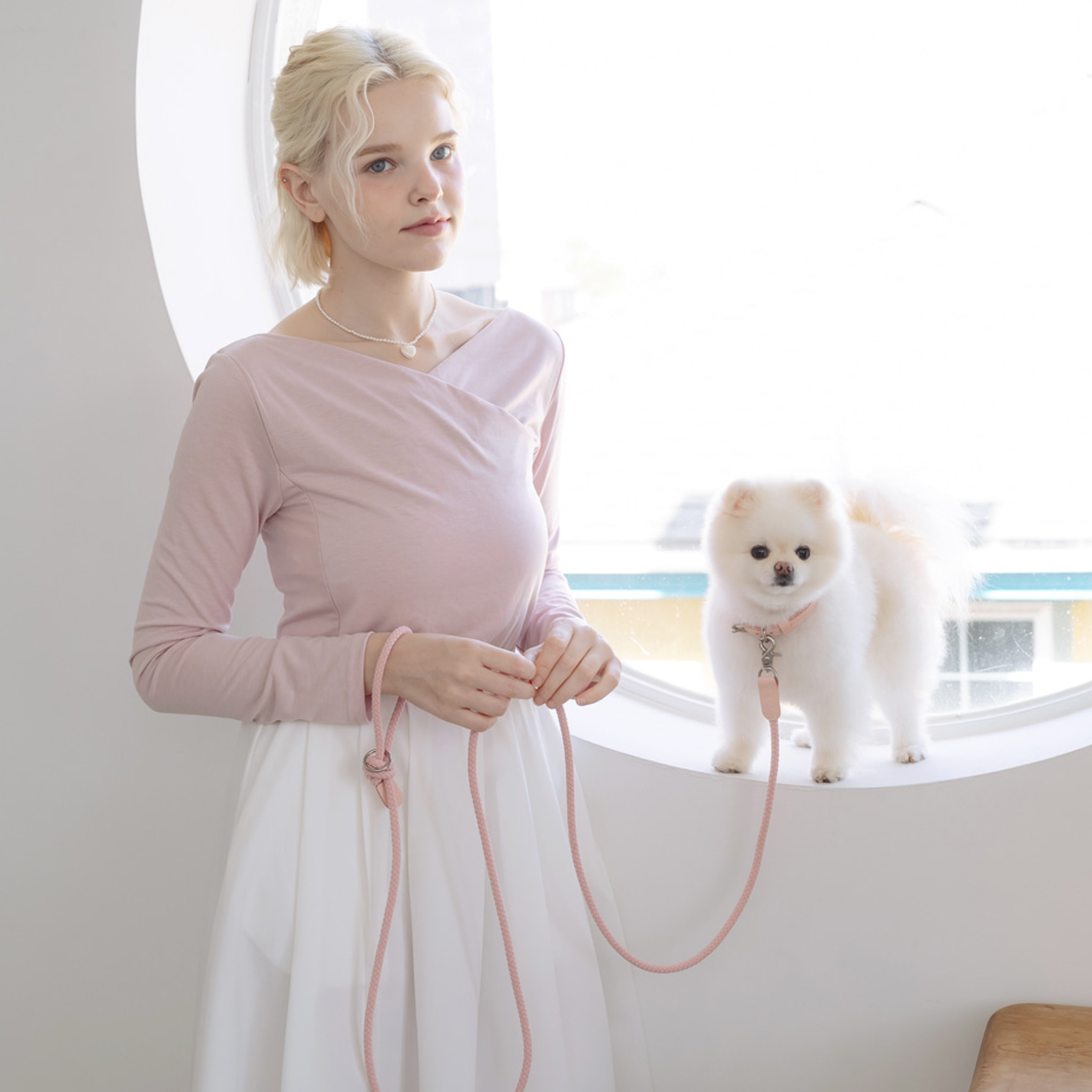 Classic Leash 1.8m 手持ちリード(ピンク)