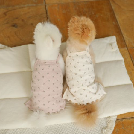 フラワースリーブレストップス(ピンク)