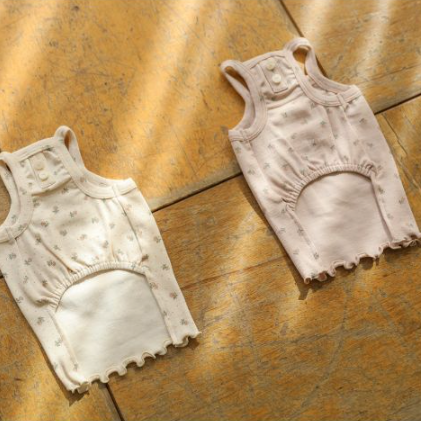 フラワースリーブレストップス(アイボリー)