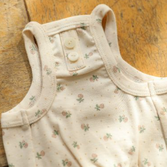 フラワースリーブレストップス(アイボリー)