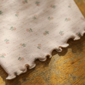 フラワースリーブレストップス(ピンク)