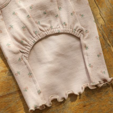 フラワースリーブレストップス(ピンク)