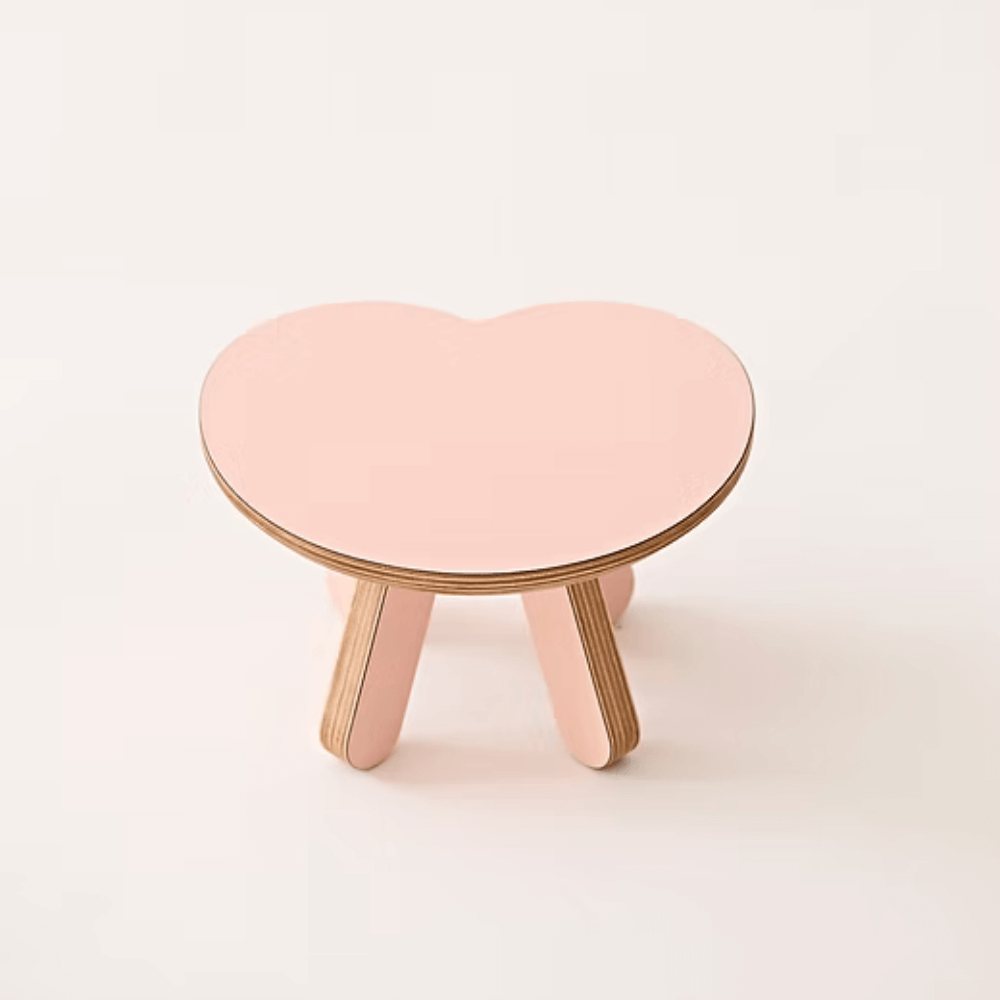 【高さ個別調整可】Heart table (3color)