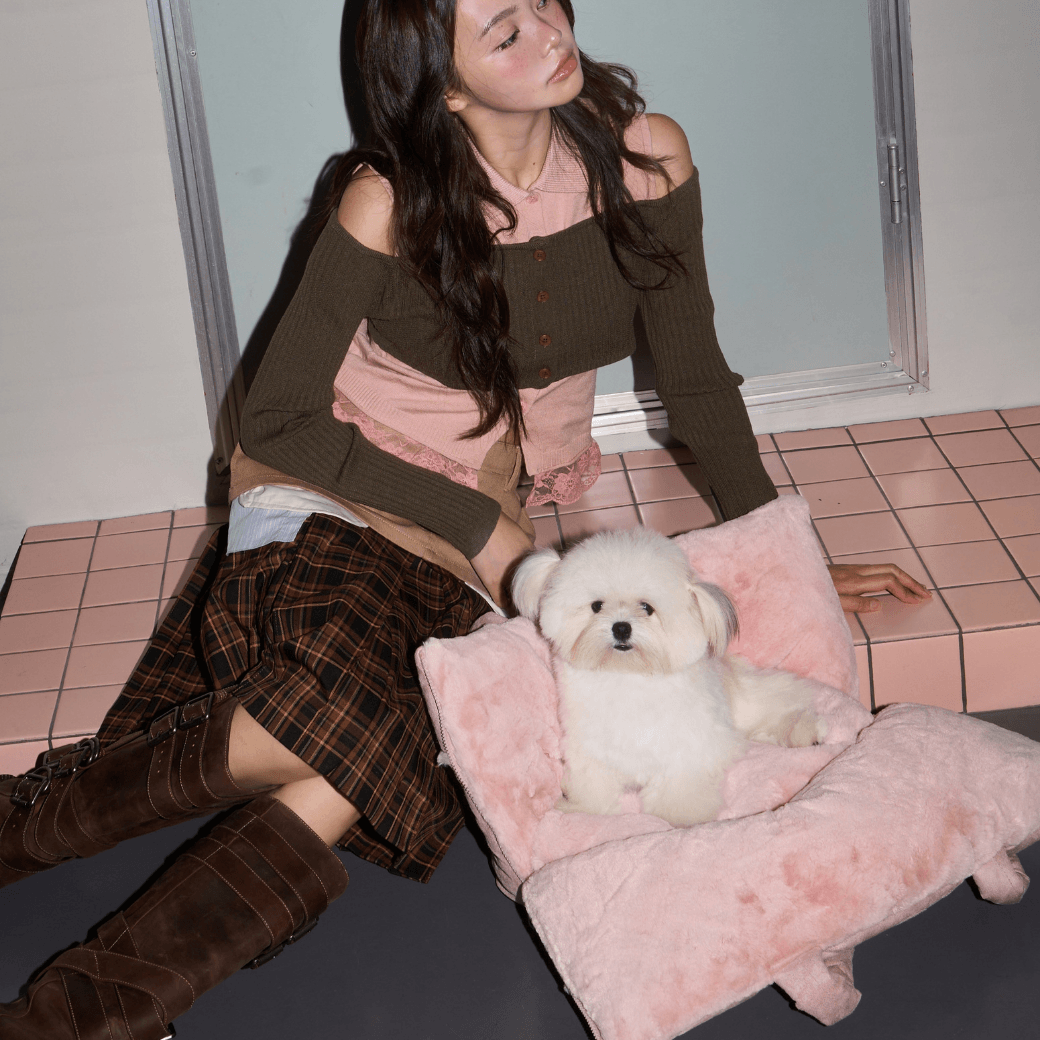 【10/22 20:00 販売開始】wide bag - japan limited suede pink(APERTY)