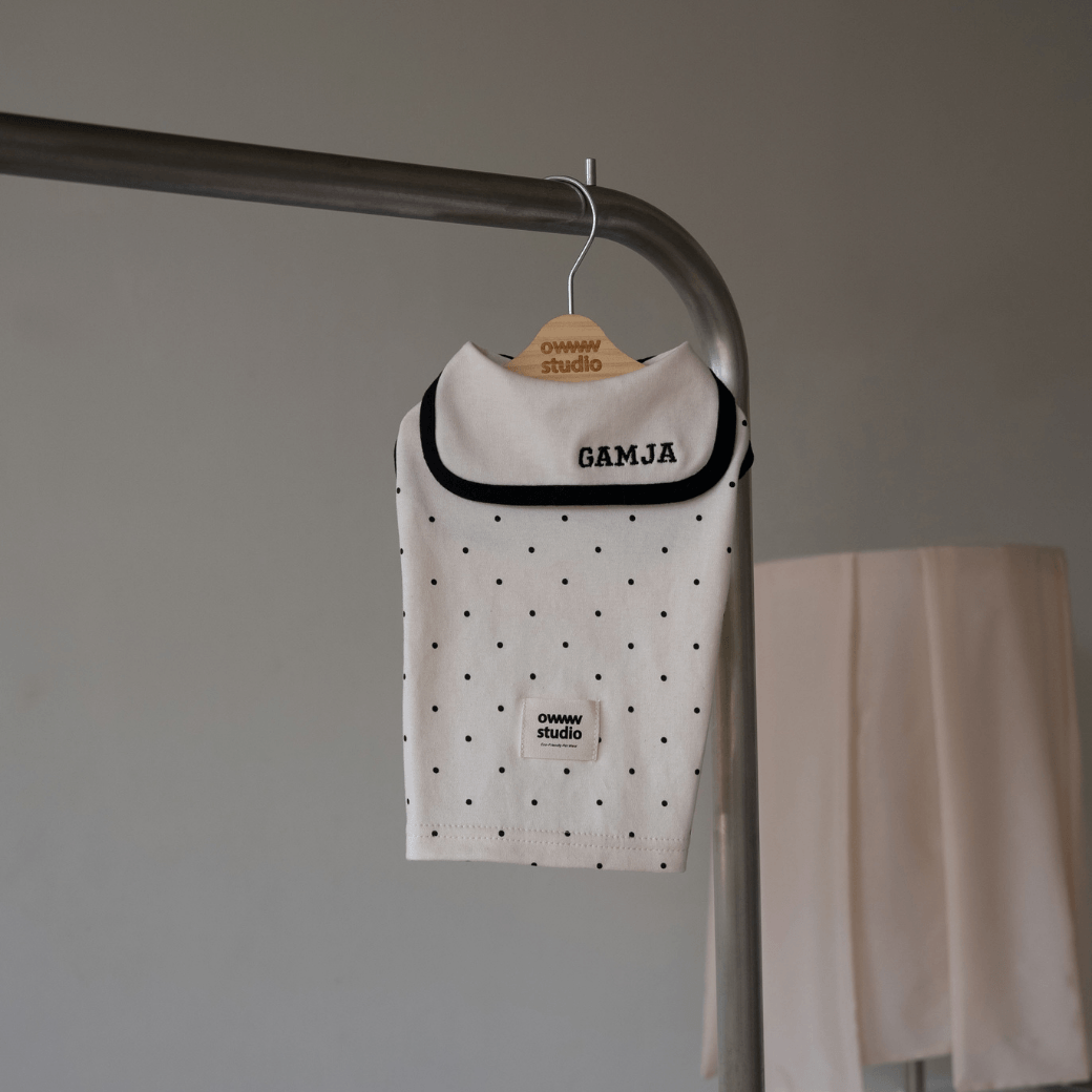 ORGANIC SAILOR DOT SLEEVLESS(ネーム刺繍可 / 2COLOR)
