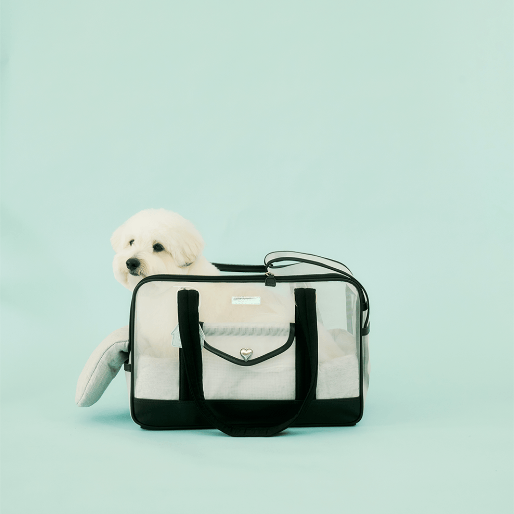 Mesh Ballon Bag - Black & Grey(Seoru)