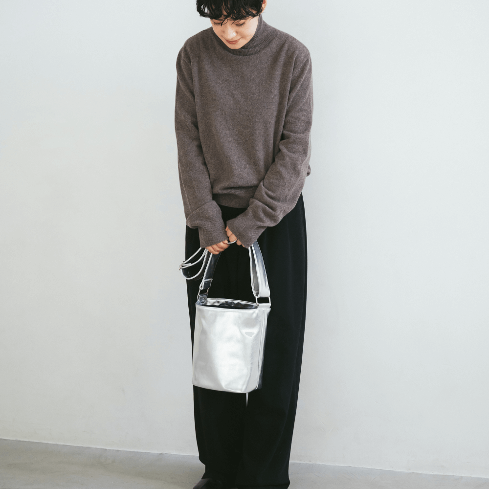 METALLIC LEATHER LIKE BAG(3color)