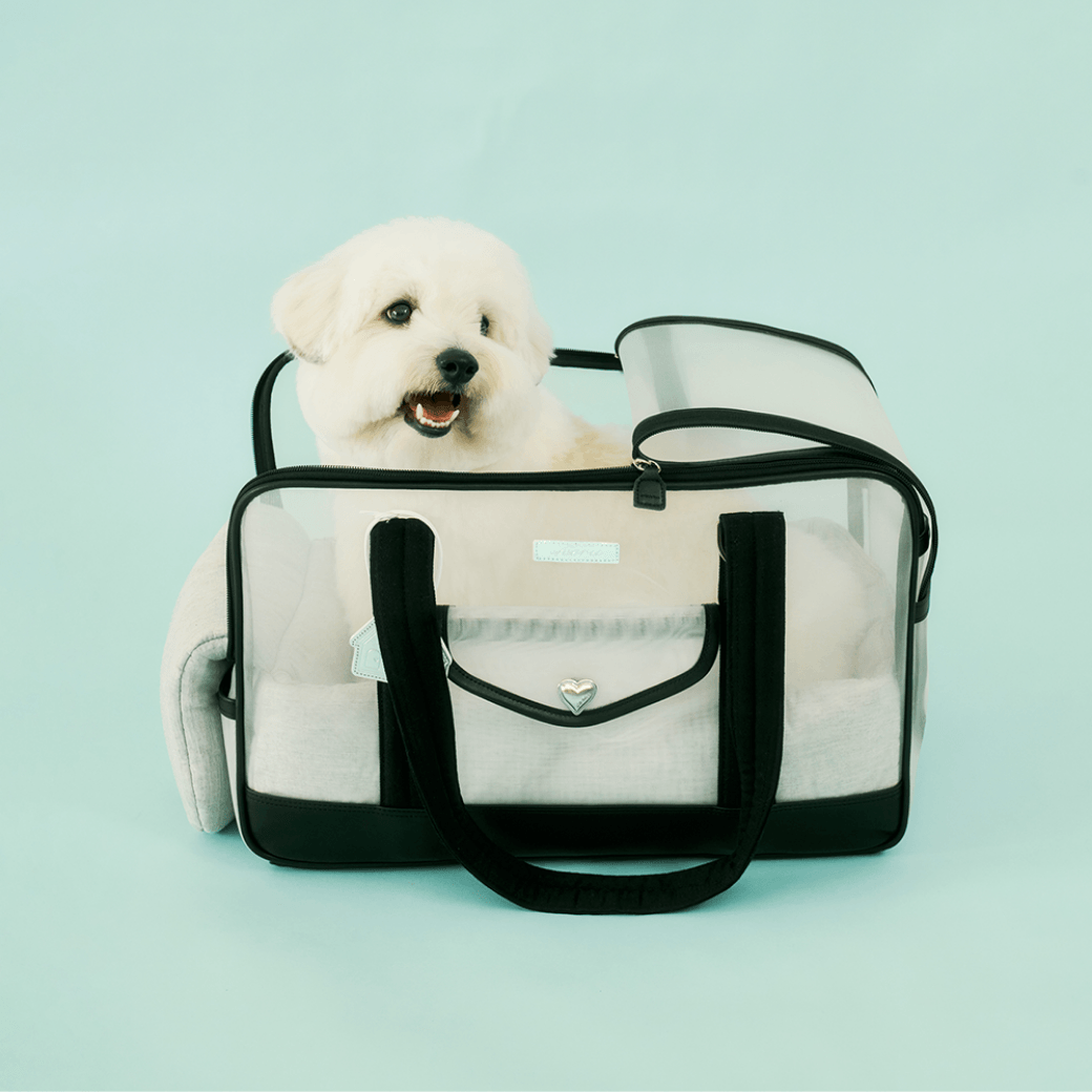 Mesh Ballon Bag - Black & Grey(Seoru)