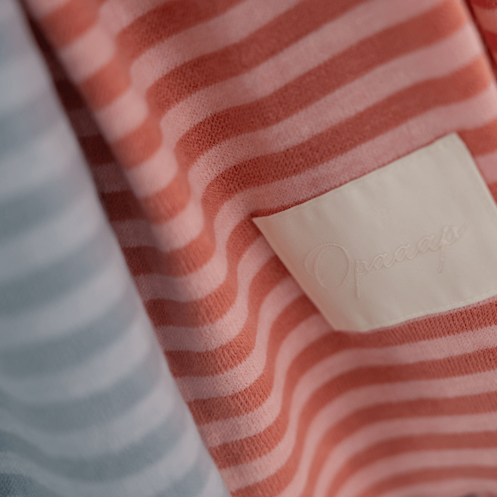 【予約】Knit Stripe Buggy Blanket (2COLOR)