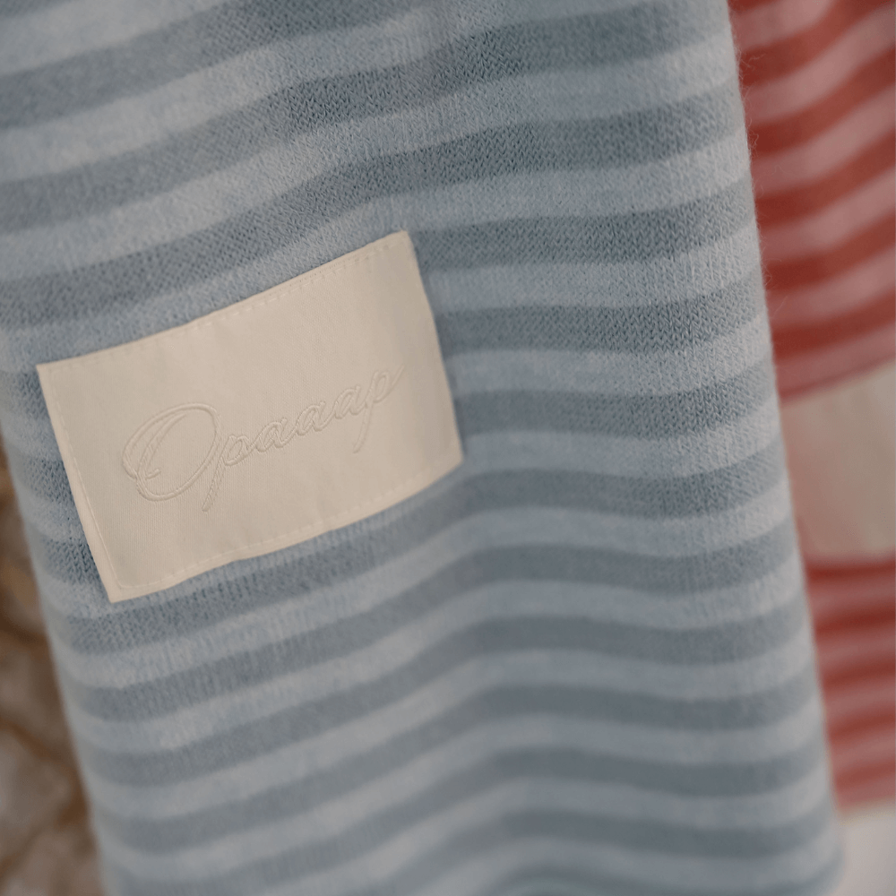 【予約】Knit Stripe Buggy Blanket (2COLOR)