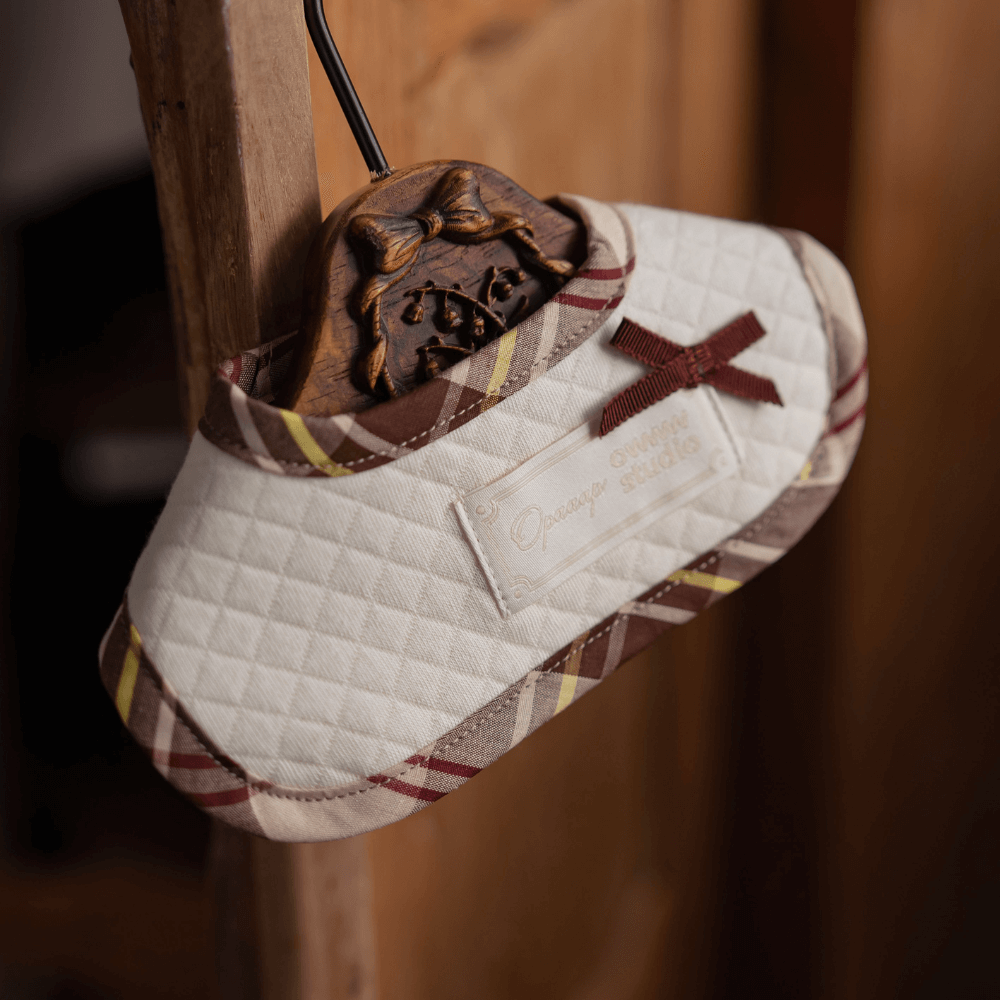 【予約】Organic Quilted Bib with Check