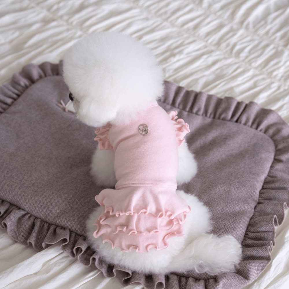 Flutter Dress(Powder Pink)