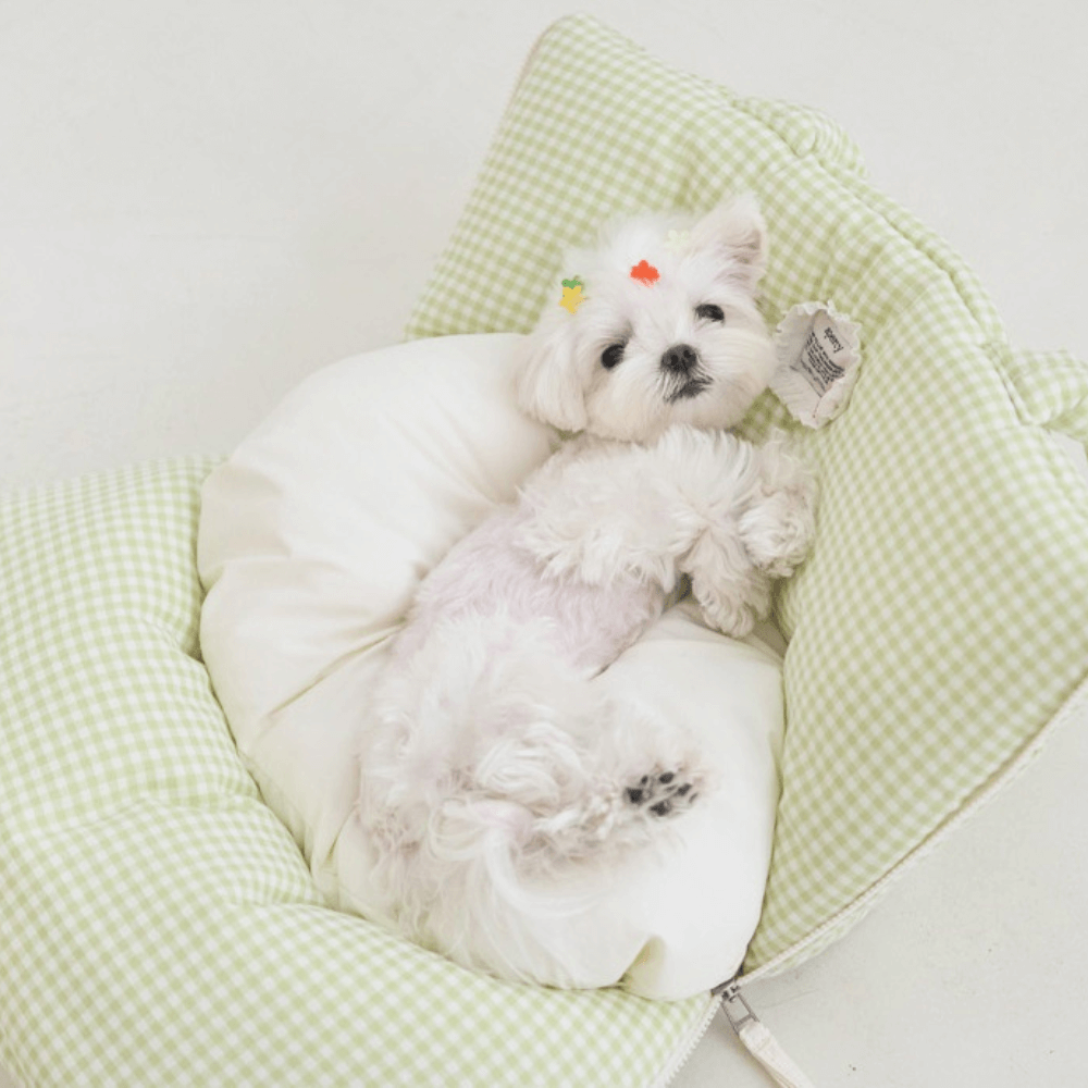 APERTY wide bag plaid green|軽くて収納力のある2WAY犬用キャリーバッグ(ベッドにもなる)