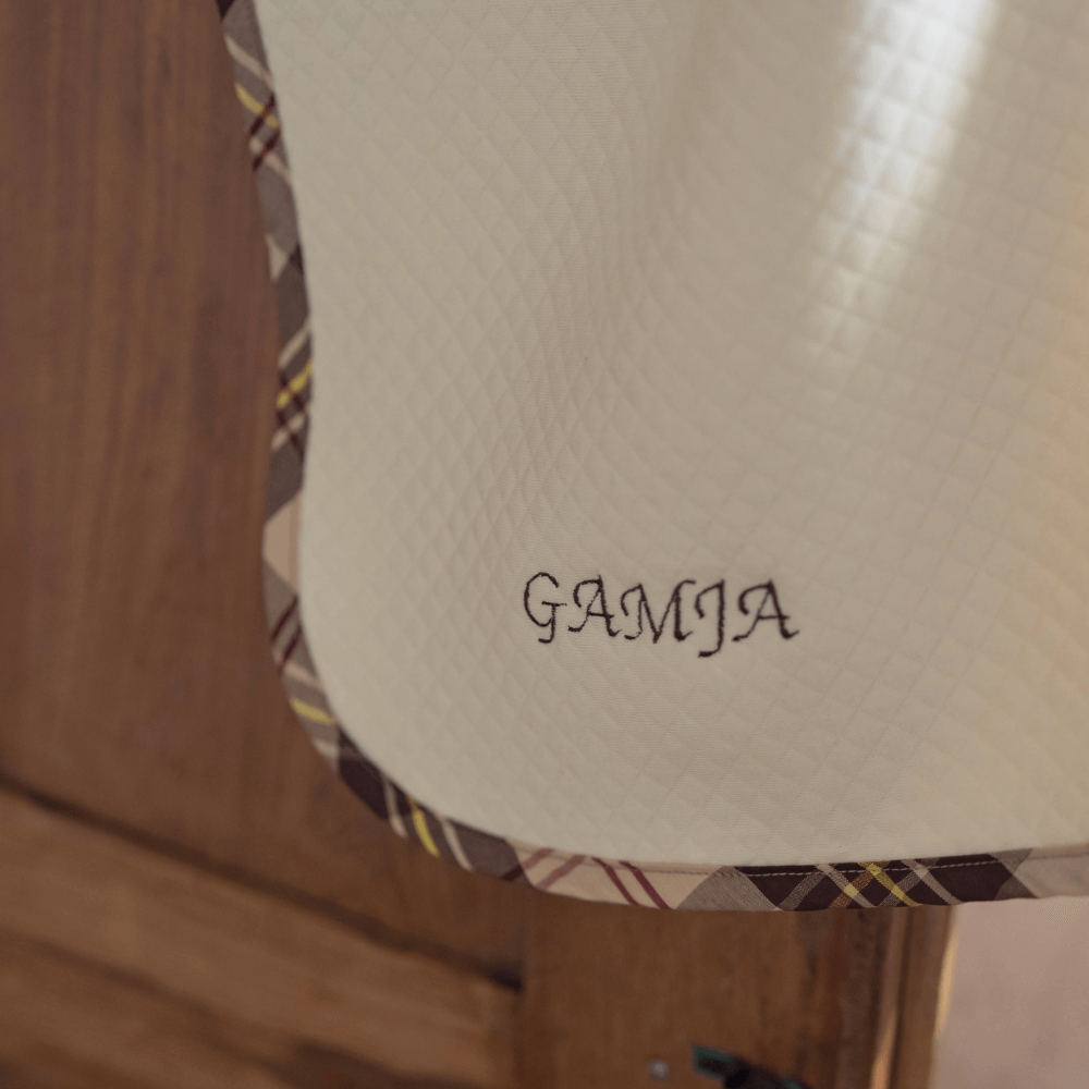 【予約】Organic Quilted Blanket with Check