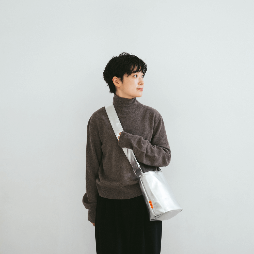 METALLIC LEATHER LIKE BAG(3color)