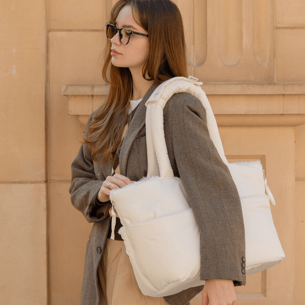 wide bag - teddy white(APERTY 24AW)